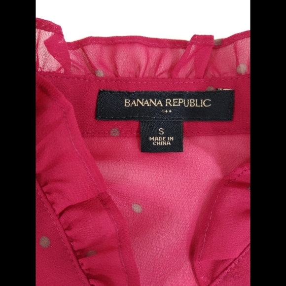 Banana Republic Classy Ruffled Top Size Small - Picture 5 of 7